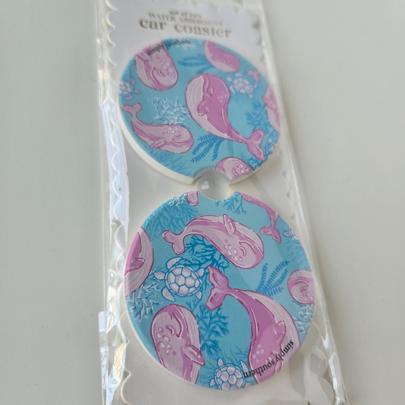 Simply Southern Blue and Pink Car Coasters - Picture 6 of 6